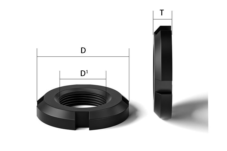round nuts dimensions