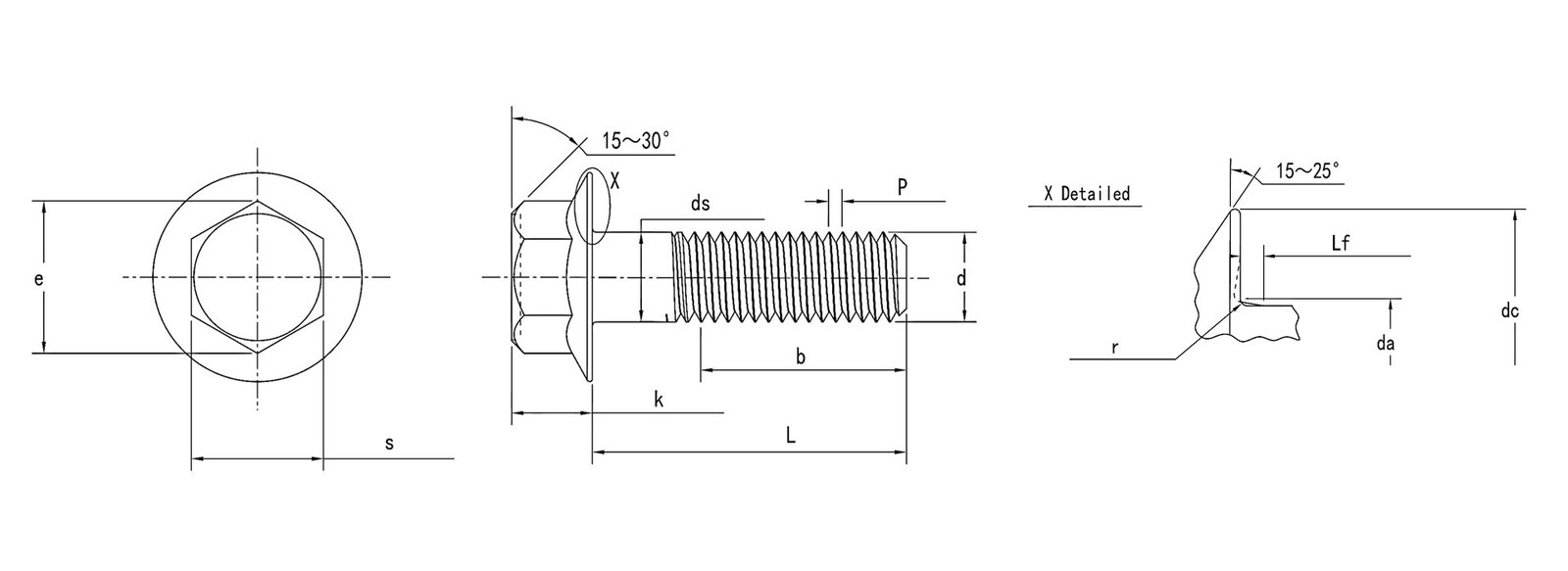 DIN 6921 Hexagon Flange Bolts Metric
