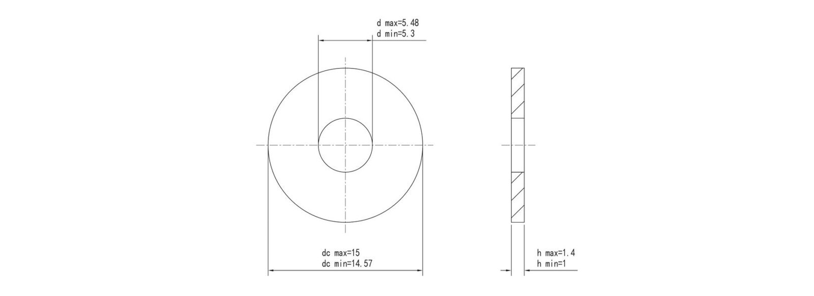 DIN 9021 Large Plain Washers Dimensions