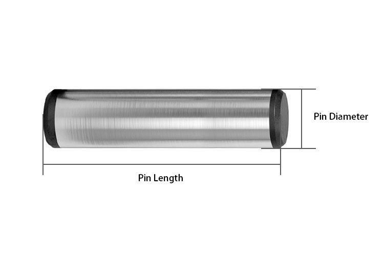Diagram of standard Dowel Pins
