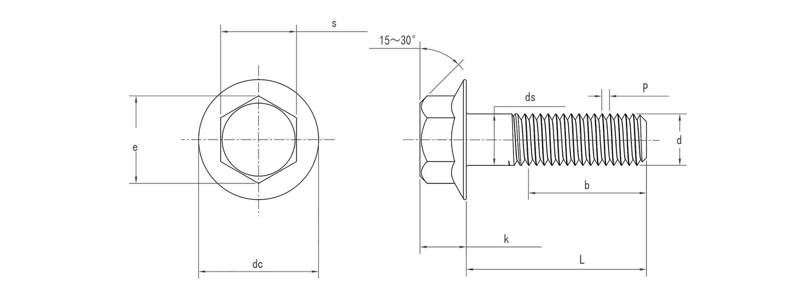 IFI 111 Hexagon Flange Screws and Bolts
