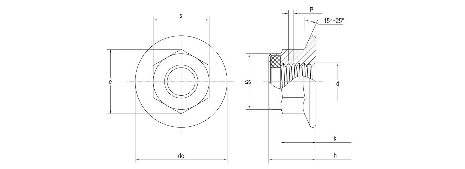 DIN 6926 Hexagon flange lock nut specifications