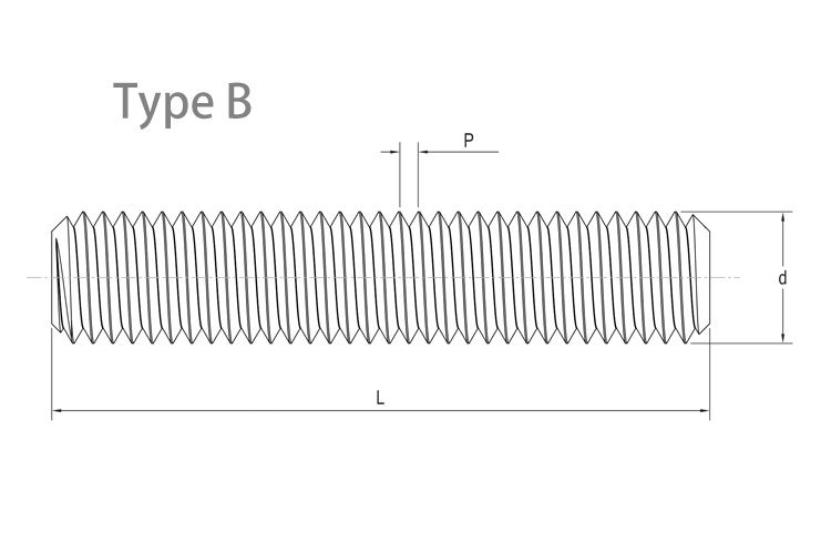 DIN-976-Metric-thread-stud-bolts-type-b-specifications