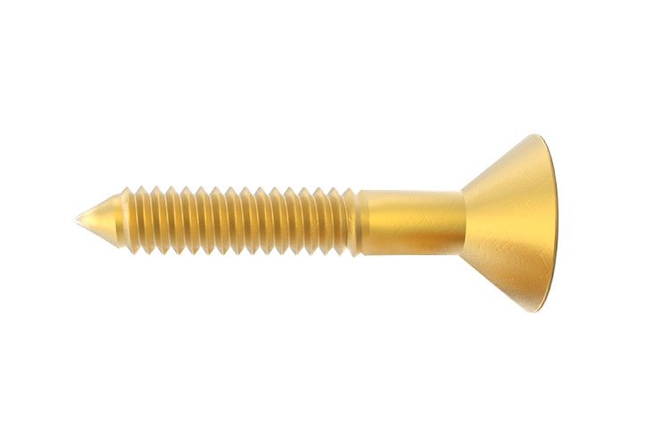 Brass countersunk wood screws