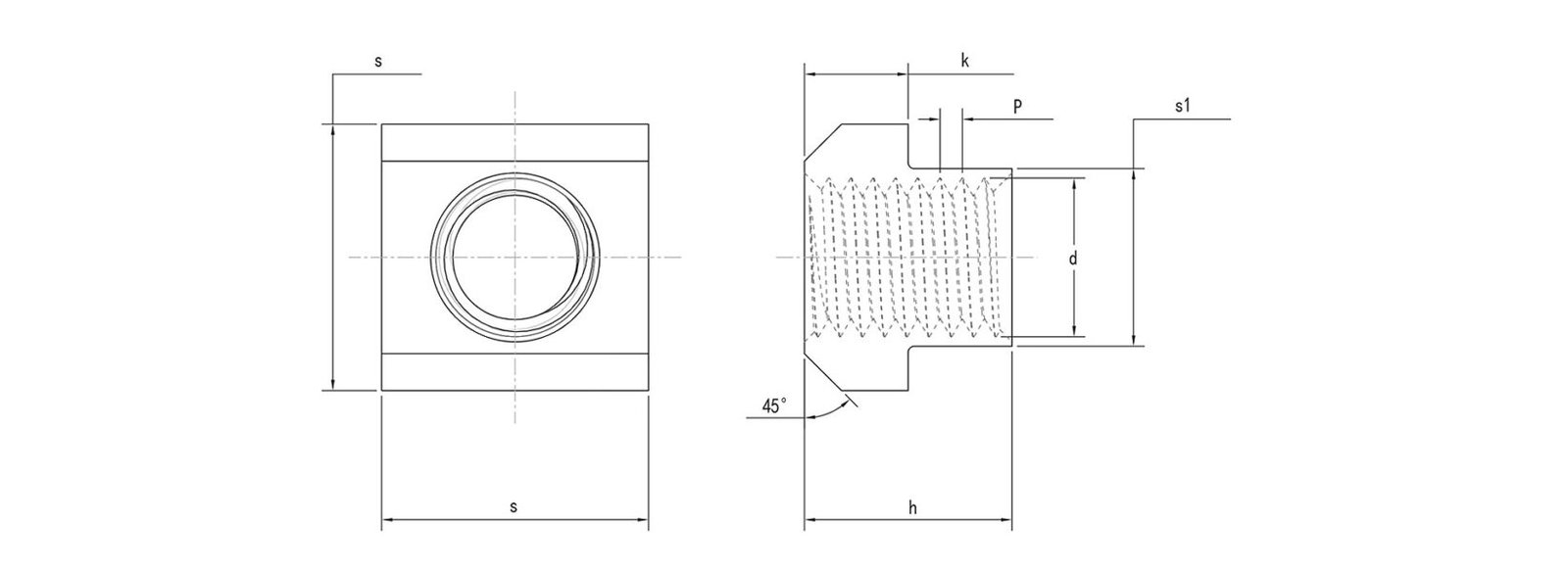 DIN-508-T-slot-nut-Specifications