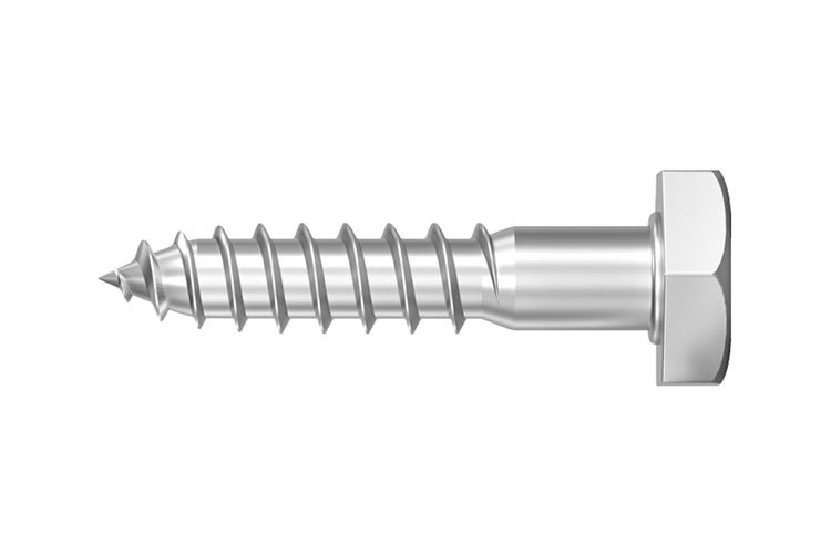 Hex head wood screw