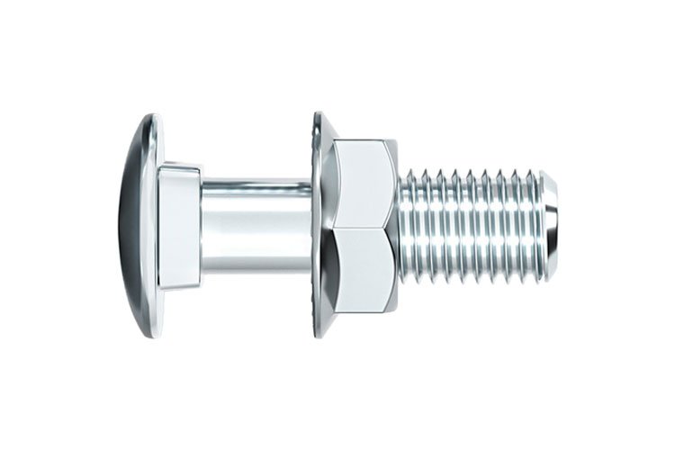 Carriage bolts with zinc plated