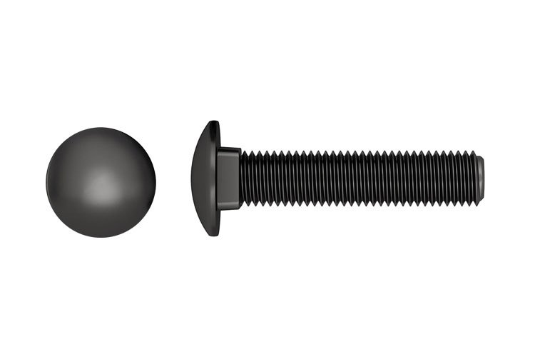 Short square neck carriage bolt